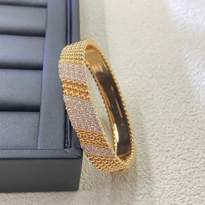 [Zalyn Jewelry]  FIVE-ROW DIAMOND BRACELET