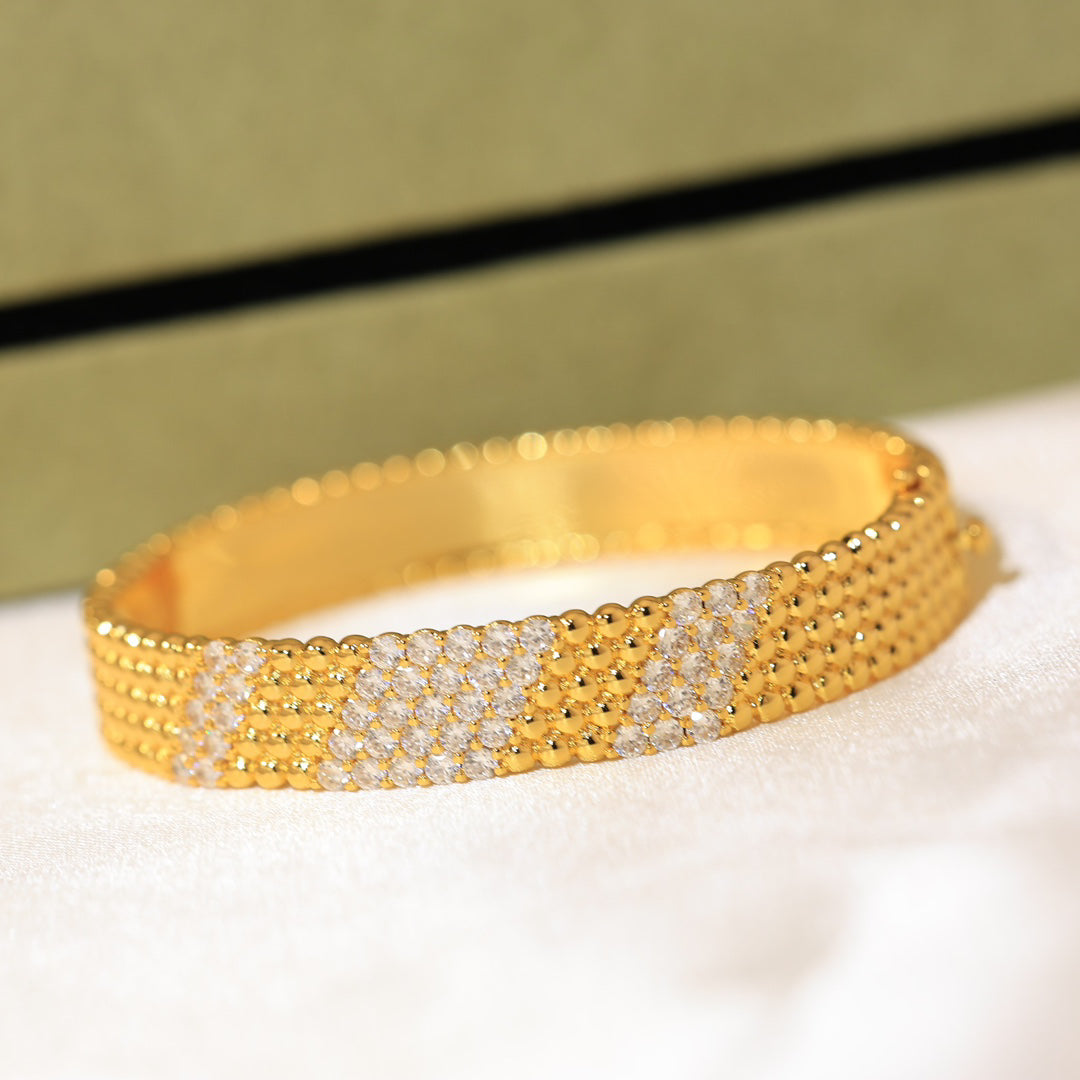 [Zalyn Jewelry]  FIVE-ROW DIAMOND BRACELET