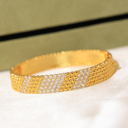 [Zalyn Jewelry]  FIVE-ROW DIAMOND BRACELET