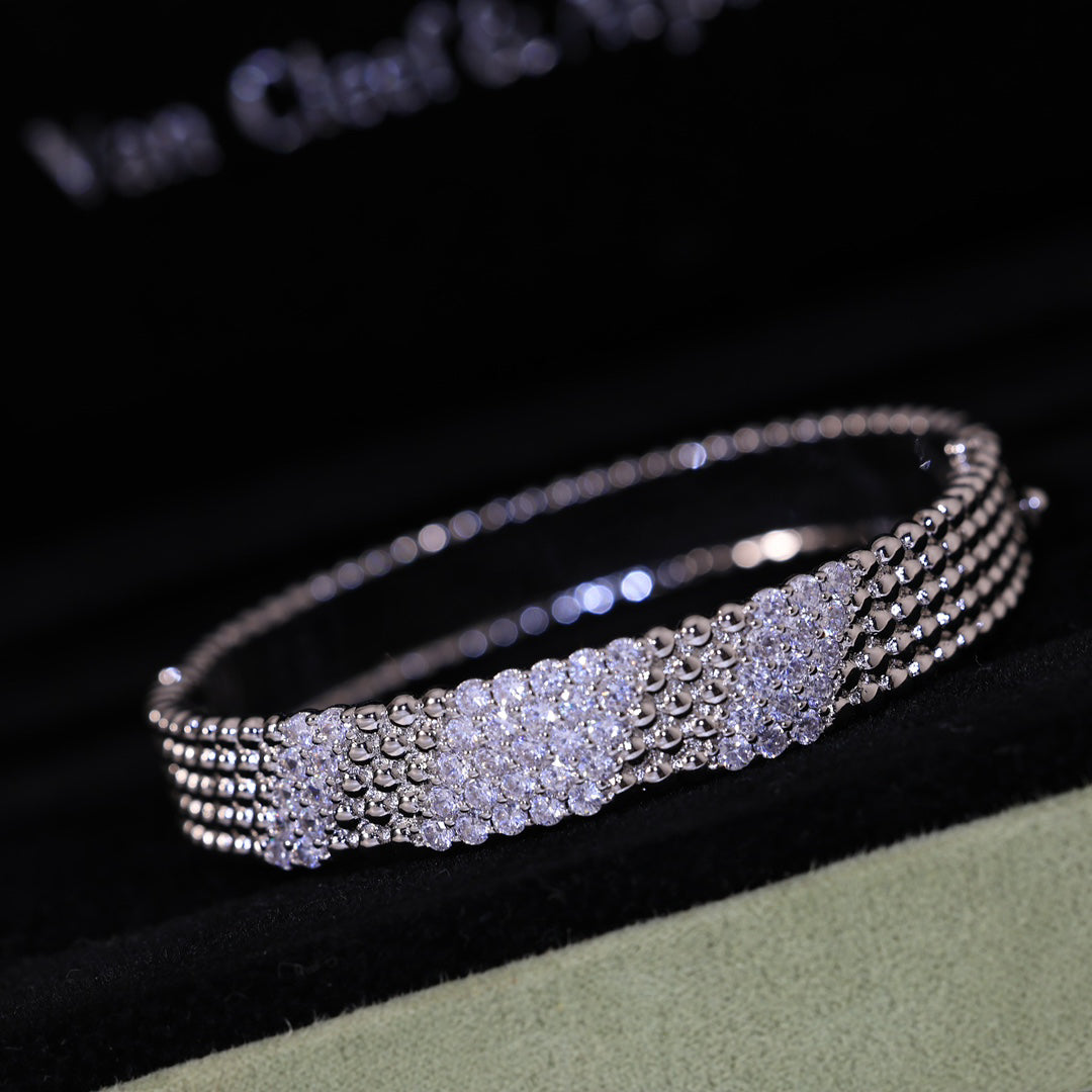 [Zalyn Jewelry]  FIVE-ROW DIAMOND BRACELET