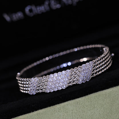 [Zalyn Jewelry]  FIVE-ROW DIAMOND BRACELET