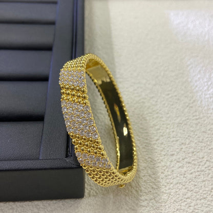[Zalyn Jewelry]  FIVE-ROW DIAMOND BRACELET