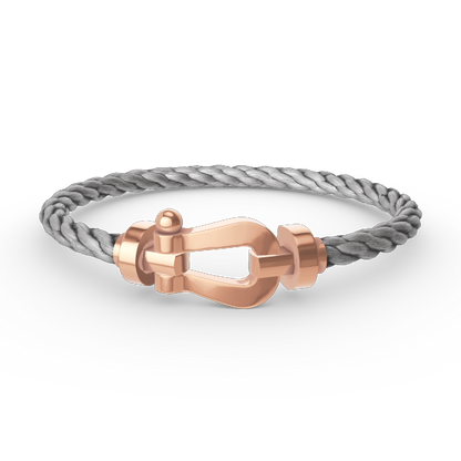 [Zalyn]FORCE LARGE HORSESHOE BRACELET - ROSE GOLD