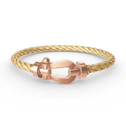 [Zalyn]FORCE LARGE HORSESHOE BRACELET - ROSE GOLD