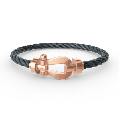 [Zalyn]FORCE LARGE HORSESHOE BRACELET - ROSE GOLD