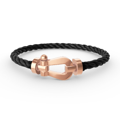 [Zalyn]FORCE LARGE HORSESHOE BRACELET - ROSE GOLD