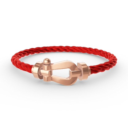 [Zalyn]FORCE LARGE HORSESHOE BRACELET - ROSE GOLD