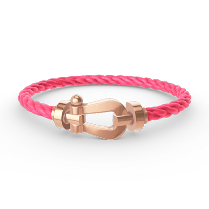 [Zalyn]FORCE LARGE HORSESHOE BRACELET - ROSE GOLD