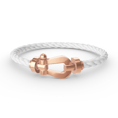 [Zalyn]FORCE LARGE HORSESHOE BRACELET - ROSE GOLD