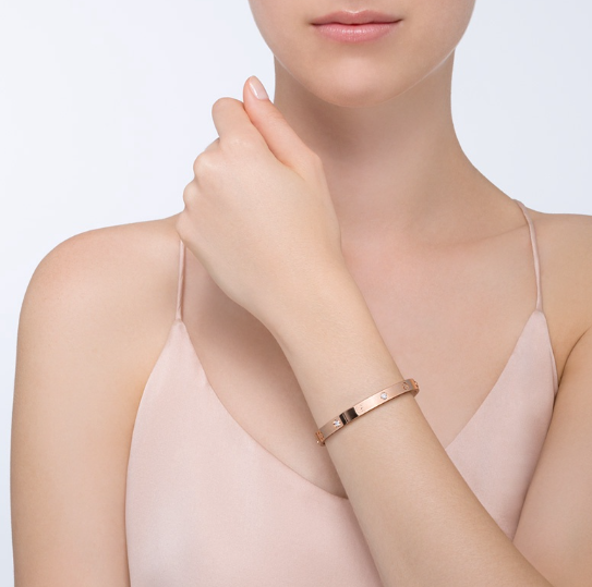 [Zalyn Jewelry ]LOVE BRACELET 6.1MM 4 DIAMONDS