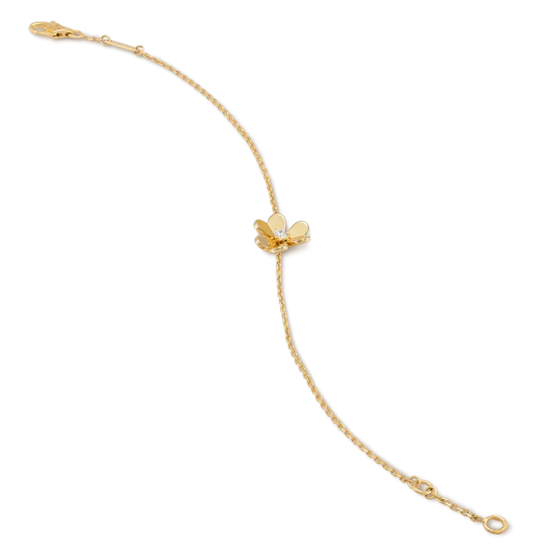[Zalyn Jewelry ]FRIVOLE GOLD FLOWER PINK MALACHITE BRACELET