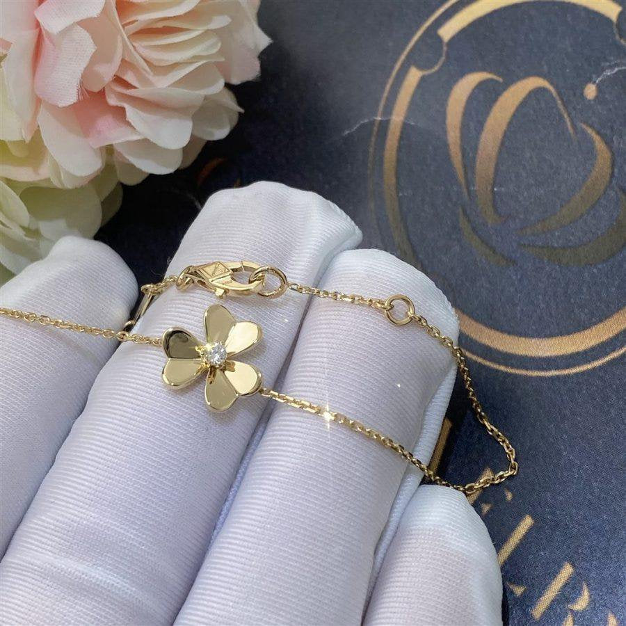 [Zalyn Jewelry ]FRIVOLE GOLD FLOWER BRACELET