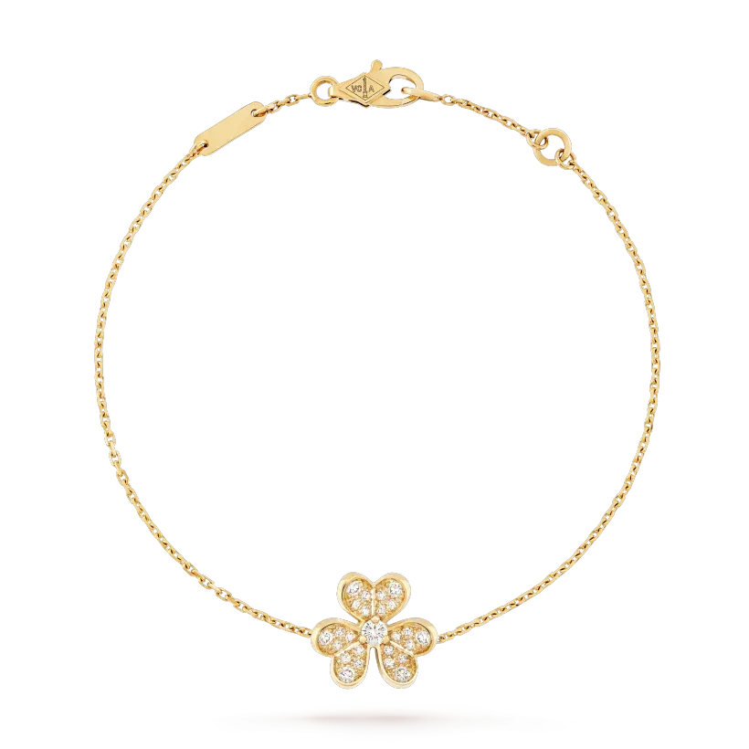 [Zalyn Jewelry ]FRIVOLE GOLD FLOWER DIAMOND BRACELET