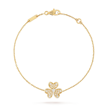 [Zalyn Jewelry ]FRIVOLE GOLD FLOWER DIAMOND BRACELET