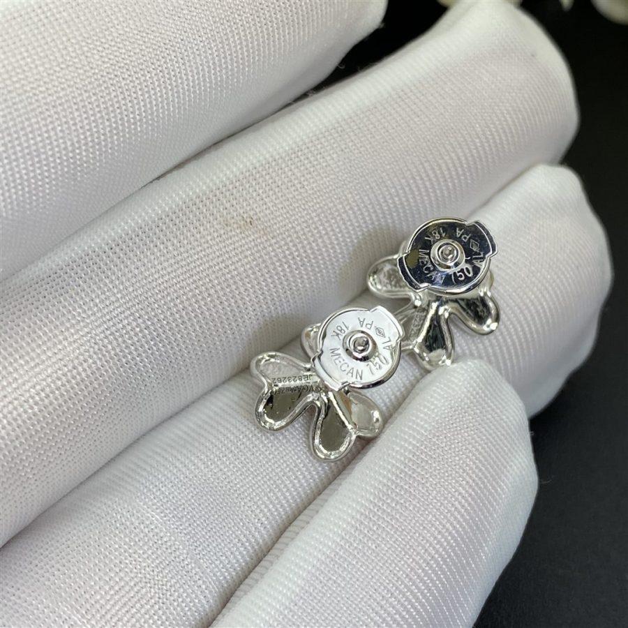 [Zalyn Jewelry ]FRIVOLE MINI SILVER FLOWER EARRINGS