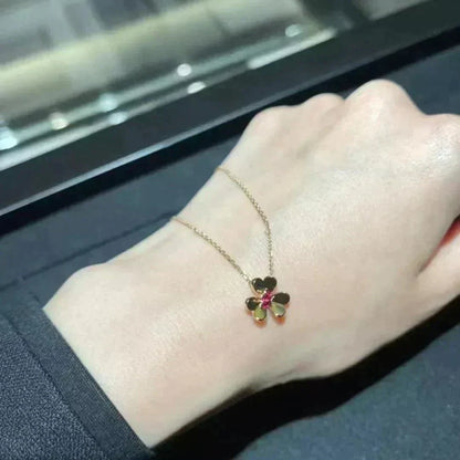 [Zalyn]FRIVOLE FLORAL CHARM NECKLACE