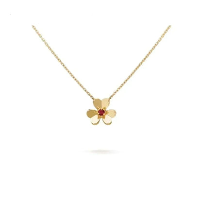[Zalyn Jewelry ]FRIVOLE GOLD FLOWER NECKLACE