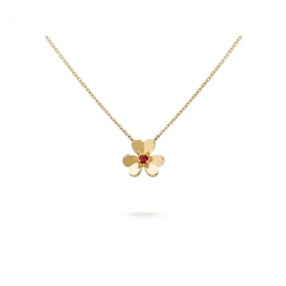 [Zalyn]FRIVOLE FLORAL CHARM NECKLACE