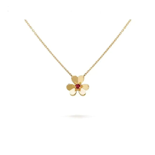 [Zalyn]FRIVOLE FLORAL CHARM NECKLACE
