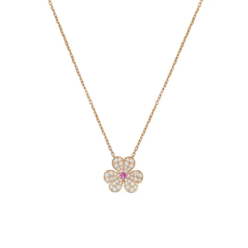 [Zalyn]PAVÉ DIAMOND BUTTERFLY CHARM NECKLACE
