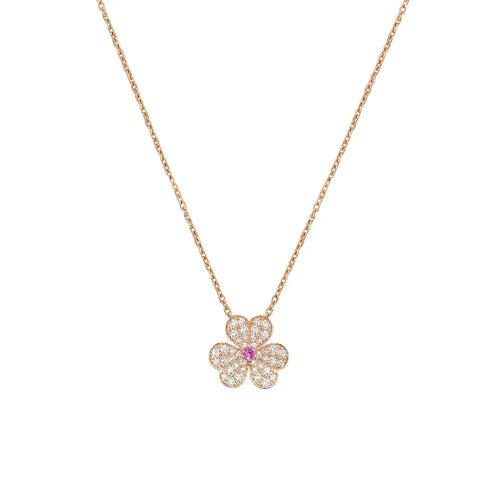 [Zalyn]PAVÉ DIAMOND BUTTERFLY CHARM NECKLACE