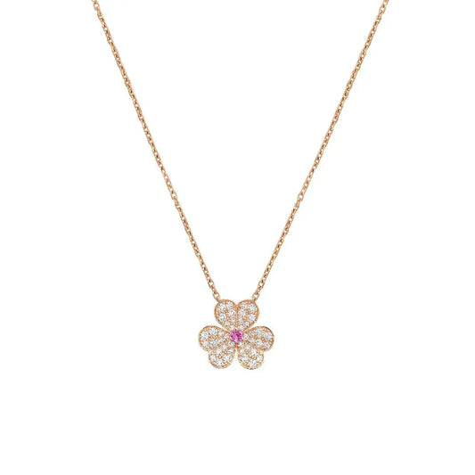 [Zalyn]PAVÉ DIAMOND BUTTERFLY CHARM NECKLACE