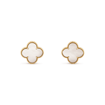 [Zalyn Jewelry ]CLOVER MINI GOLD EARRINGS