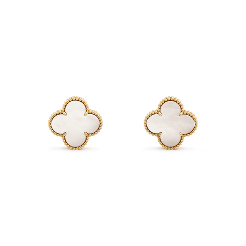 [Zalyn Jewelry ]CLOVER MINI GOLD EARRINGS