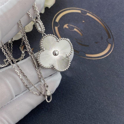 [Zalyn Jewelry ]CLOVER 25MM SILVER BIG CLOVER NECKLACE