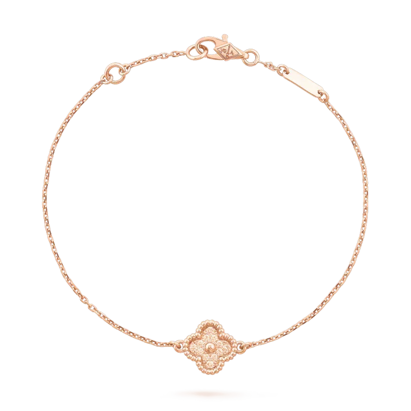[Zalyn Jewelry ]CLOVER SINGLE FLOWER BRACELET