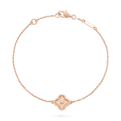 [Zalyn Jewelry ]CLOVER SINGLE FLOWER BRACELET