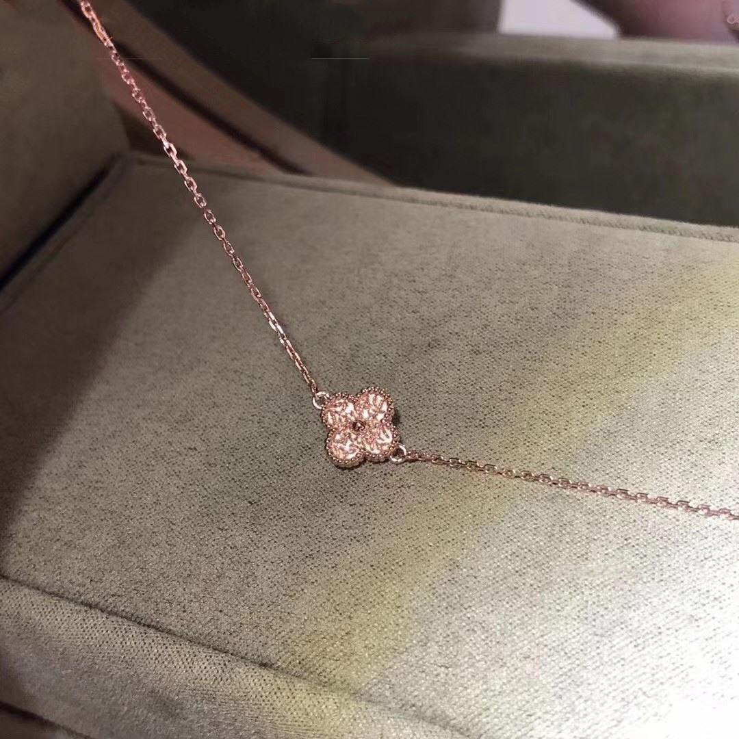 [Zalyn Jewelry ]CLOVER SINGLE FLOWER BRACELET