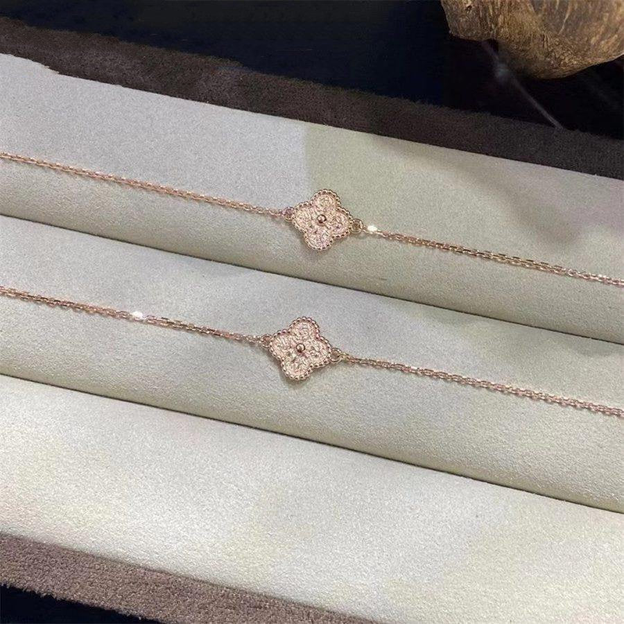 [Zalyn Jewelry ]CLOVER SINGLE FLOWER BRACELET