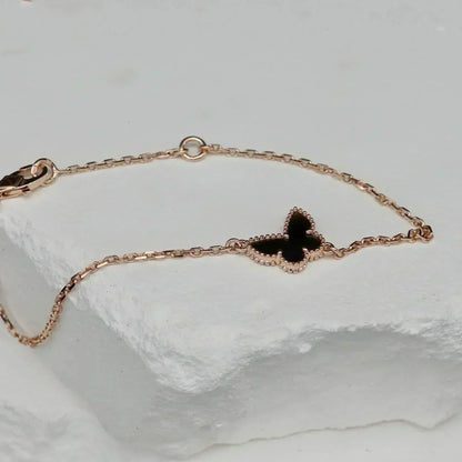 [Zalyn Jewelry ]BUTTERFLY ONYX  BUTTERFLY BRACELET