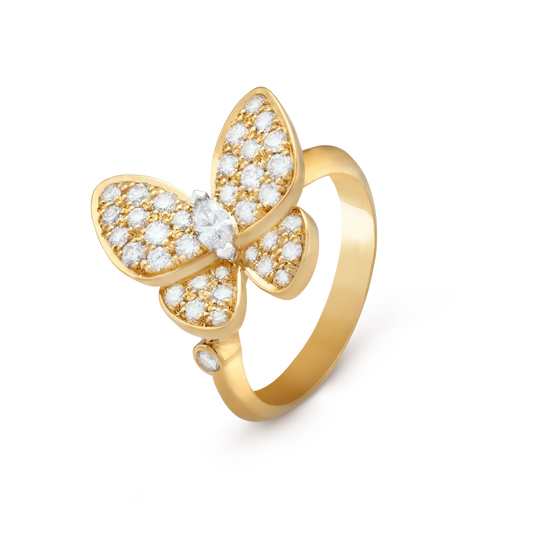 [Zalyn Jewelry ]BUTTERFLY DIAMOND RING