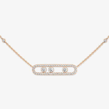 [Zalyn]MOVE PAVÉ FULL DIAMOND NECKLACE