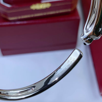 [Zalyn Jewelry ]PANTHERE SILVER OPEN BRACELET