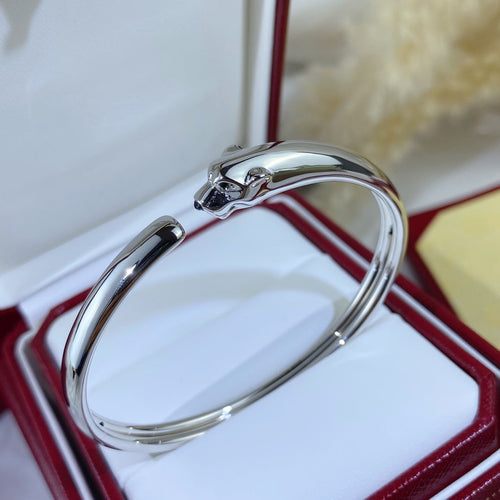 [Zalyn Jewelry ]PANTHERE SILVER OPEN BRACELET