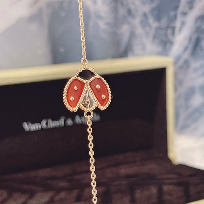 [Zalyn Jewelry ]LUCKY SPRING 1 MOTIF PINK GOLD BRACELET