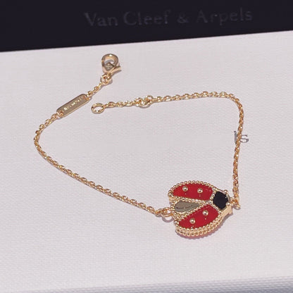 [Zalyn Jewelry ]LUCKY SPRING 1 MOTIF PINK GOLD BRACELET