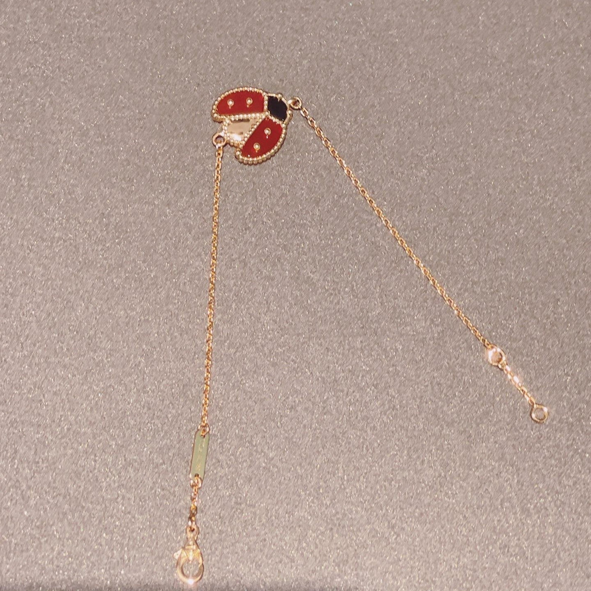 [Zalyn Jewelry ]LUCKY SPRING 1 MOTIF PINK GOLD BRACELET