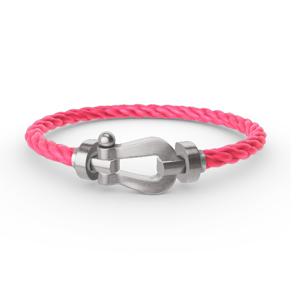 [Zalyn]FORCE LARGE HORSESHOE BRACELET - WHITE GOLD
