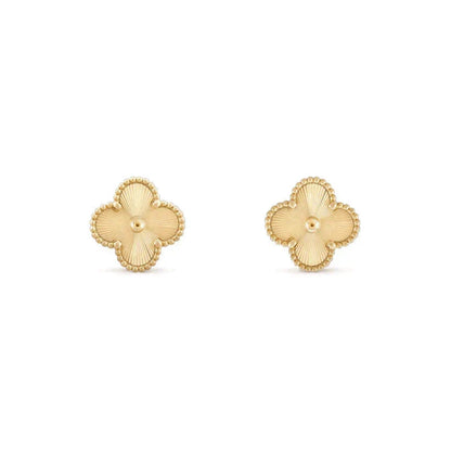 [Zalyn Jewelry ]CLOVER MEDIUM 1 MOTIFS LASER EARRINGS