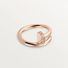 [Zalyn Jewelry ]JUSTE RING 2.65MM PINK GOLD DIAMOND