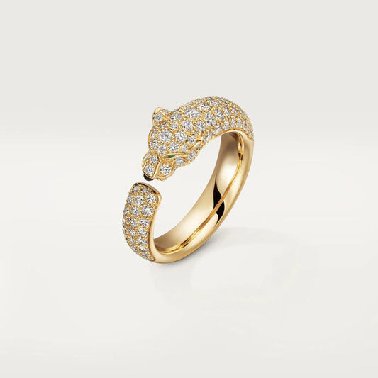 [Zalyn Jewelry ]PANTHERE PINK GOLD DIAMOND RING