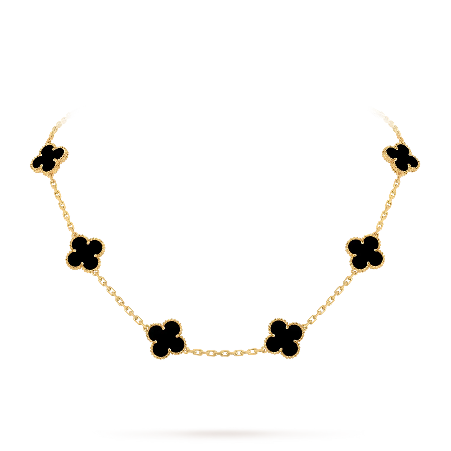 [Zalyn]CLASSIC LUCKY 10-MOTIF CLOVER NECKLACE GOLD COLLECTION